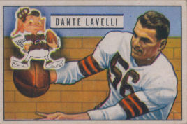 Dante Lavelli 1951 Bowman #73 football card