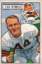 Lou Rymkus 1951 Bowman #38 football card
