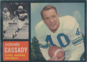 Howard Cassady 1962 Topps #26 football card
