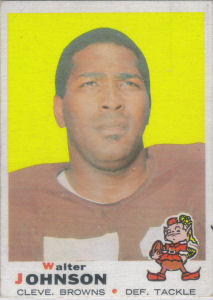Walter Johnson Rookie 1969 Topps #165 football card