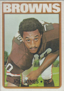 Joe Jones Rookie 1972 Topps #46 football card