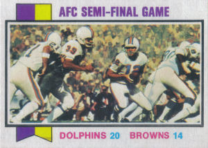AFC Semi-Final Playoff Game 1973 Topps #136 football card