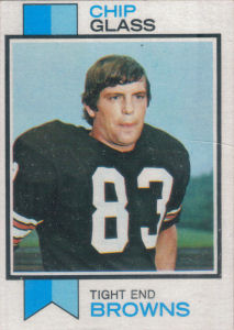 Chip Glass Rookie 1973 Topps #203 football card