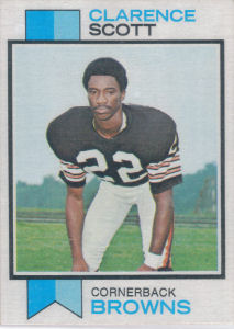 Clarence Scott Rookie 1973 Topps #103 football card