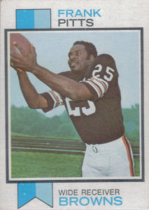 Frank Pitts Rookie 1973 Topps #429 football card