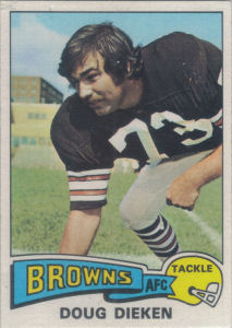 Doug Dieken 1975 Topps #23 football card