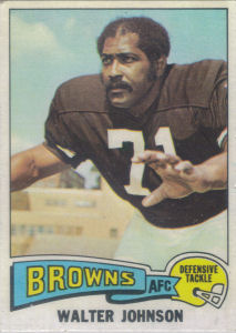 Walter Johnson 1975 Topps #463 football card