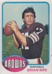 Brian Sipe Rookie 1976 Topps #516 football card