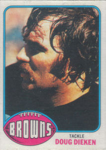 Doug Dieken 1976 Topps #438 football card