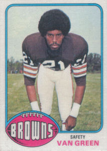 Van Green Rookie 1976 Topps #219 football card