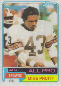 Mike Pruitt 1981 Topps #260 football card