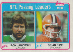 NFL Passing Leaders 1981 Topps #1 football card
