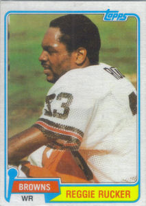 Reggie Rucker 1981 Topps #9 football card
