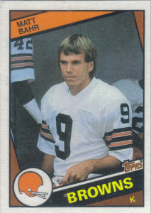 Matt Bahr 1984 Topps #48 football card