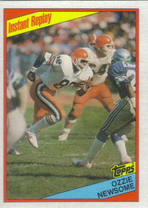 Ozzie Newsome Instant Replay 1984 Topps #59 football card
