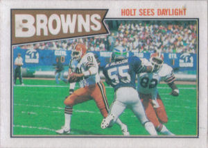 Browns Team Leaders 1987 Topps football card