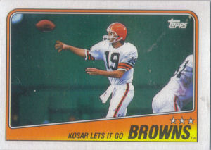 Browns Team Leaders 1988 Topps football card