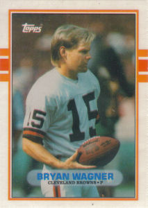 Bryan Wagner Rookie 1989 Topps Traded #78T football card