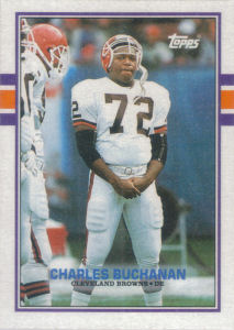 Charles Buchanan Rookie 1989 Topps #142 football card
