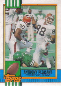 Anthony Pleasant Rookie 1990 Topps Traded #14T football card