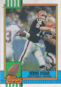 Bernie Kosar 1990 Topps #163 football card