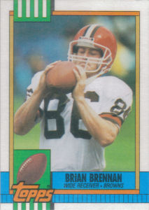 Brian Brennan 1990 Topps #160 football card