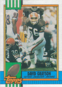 David Grayson 1990 Topps #164 football card