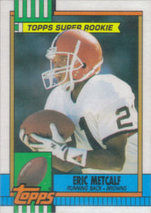 Eric Metcalf 1990 Topps #157 football card