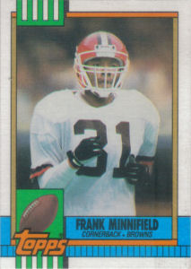 Frank Minnifield 1990 Topps #159 football card