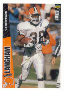 Antonio Langham 1996 Upper Deck Collectors Choice #294 football card