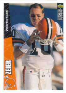 Eric Zeier 1996 Upper Deck Collectors Choice #264 football card