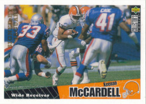 Keenan McCardell Rookie 1996 Upper Deck Collectors Choice #144 football card