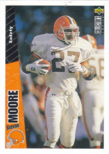 Stevon Moore 1996 Upper Deck Collectors Choice #174 football card