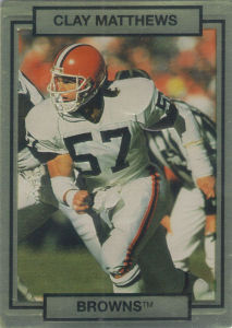 Clay Matthews 1990 Action Packed #45 football card