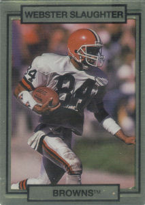 Webster Slaughter 1990 Action Packed #49 football card