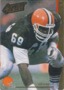 Ed King 1992 Action Packed #44 football card
