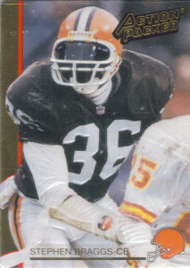 Stephen Braggs 1992 Action Packed #47 football card