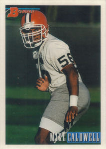 Mike Caldwell Rookie 1993 Bowman #379 football card