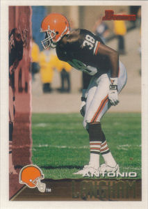 Antonio Langham 1995 Bowman #355 football card