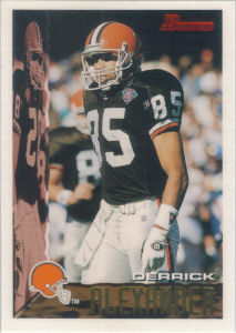 Derrick Alexander 1995 Bowman #321 football card