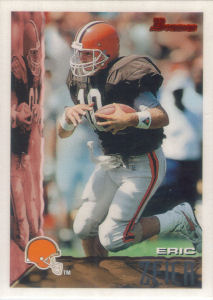 Eric Zeier Rookie 1995 Bowman #200 football card