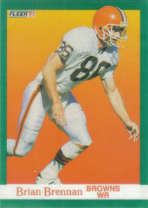 Brian Brennan 1991 Fleer #31 football card