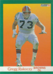 Gregg Rakoczy 1991 Fleer #41 football card