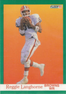 Reggie Langhorne 1991 Fleer #37 football card