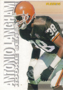 Antonio Langham Rookie Sensations 1995 Fleer #11 of 20 football card