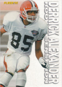 Derrick Alexander Rookie Sensations 1995 Fleer #1 of 20 football card