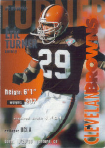 Eric Turner 1995 Fleer #89 football card
