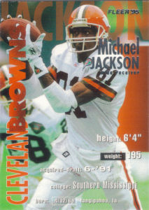 Michael Jackson 1995 Fleer #81 football card