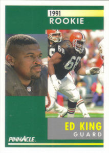 Ed King Rookie 1991 Pinnacle #287 football card
