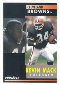 Kevin Mack 1991 Pinnacle #40 football card